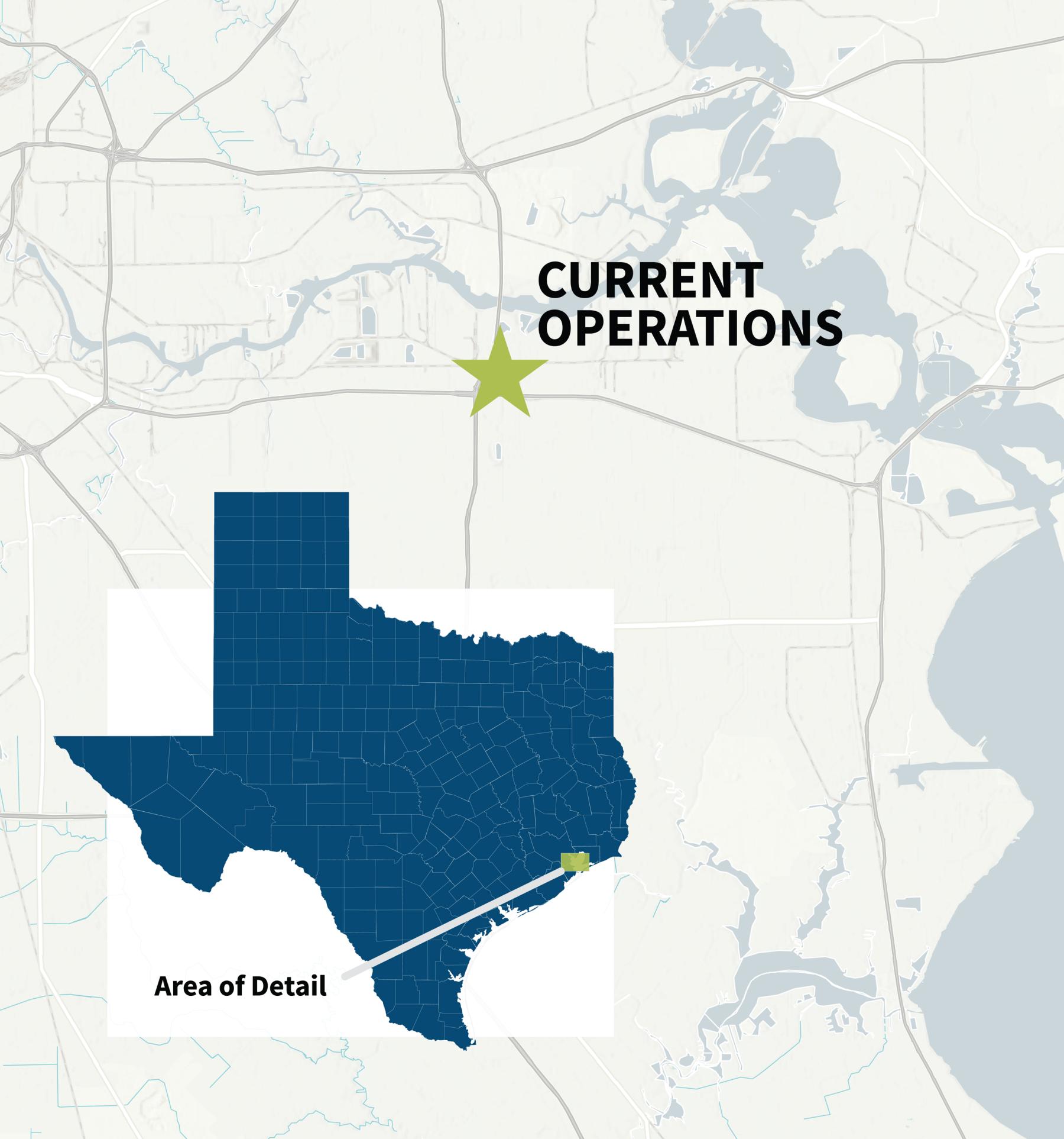 Map of current Edgewater Midstream operations